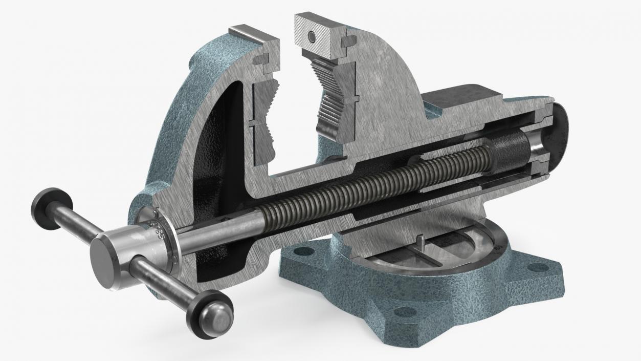 3D Wilton Bench Vise Cross Section