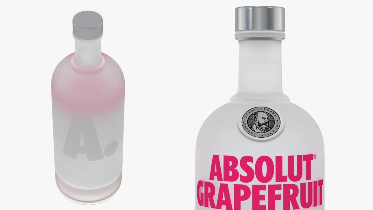 Absolut Grapefruit Vodka 3D model