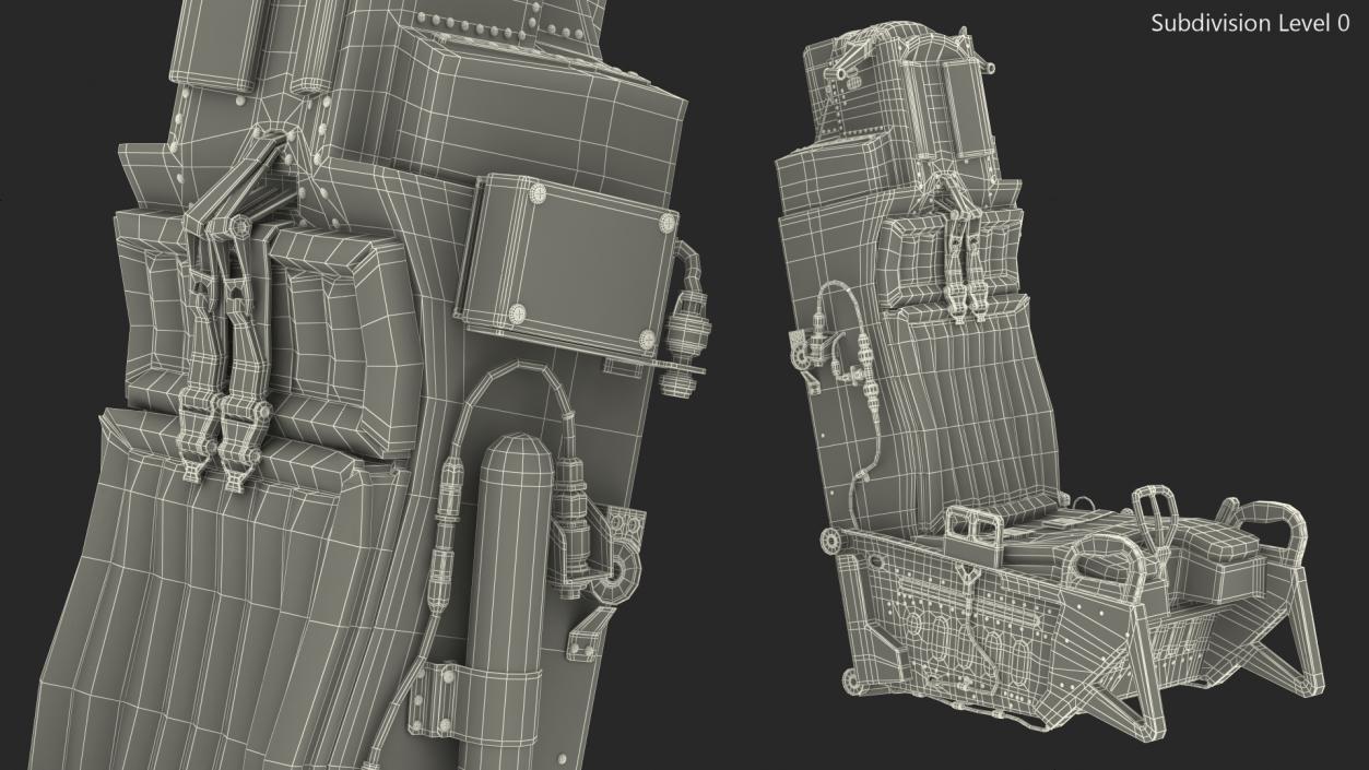 3D ACES II Ejection Seat System model