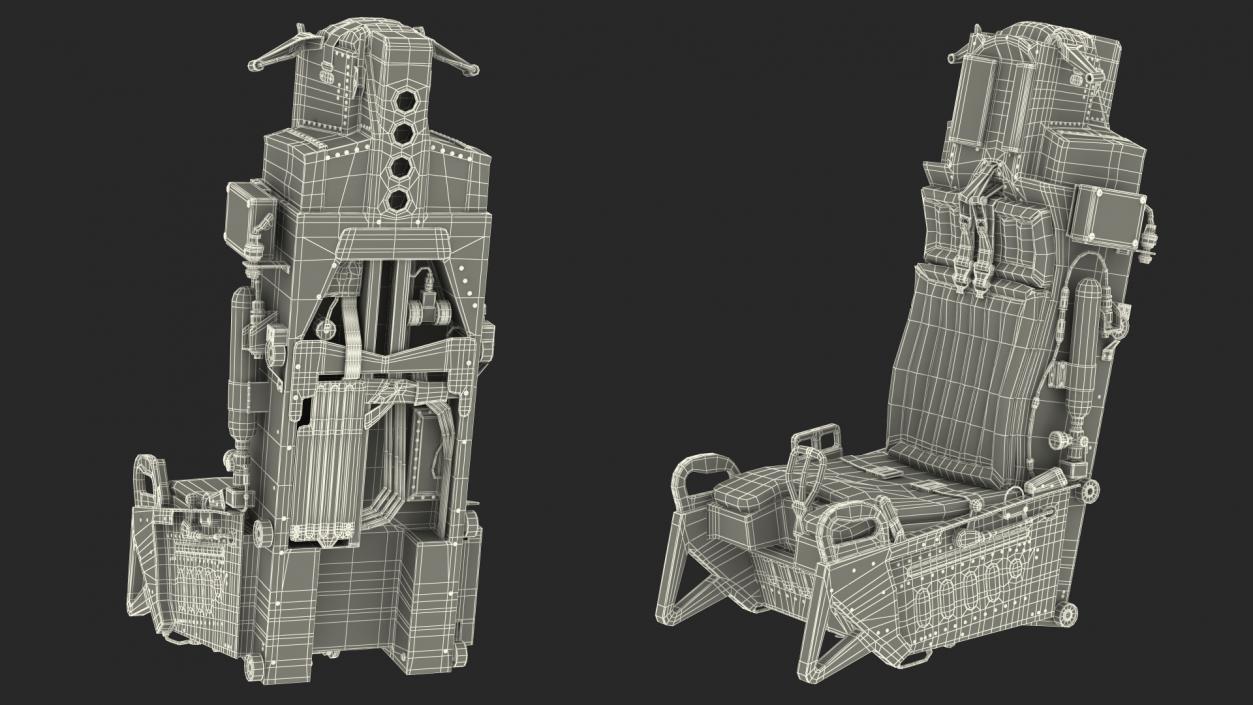 3D ACES II Ejection Seat System model