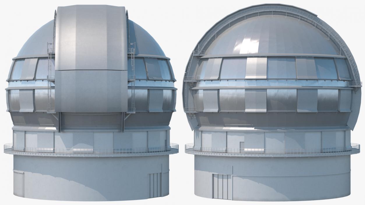 3D model Observatory Telescopes Collection 2