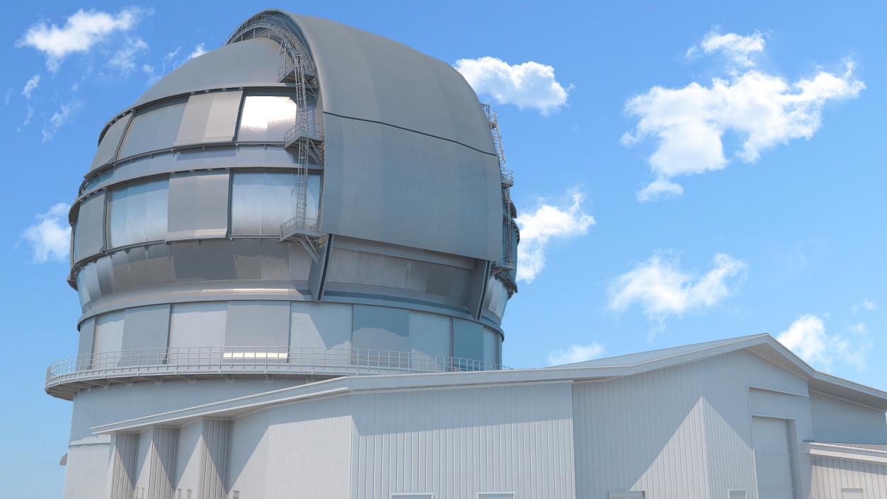 3D model Observatory Telescopes Collection 2