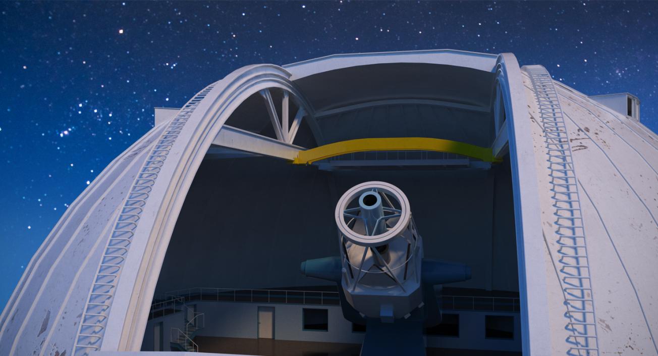 3D model Observatory Telescopes Collection 2