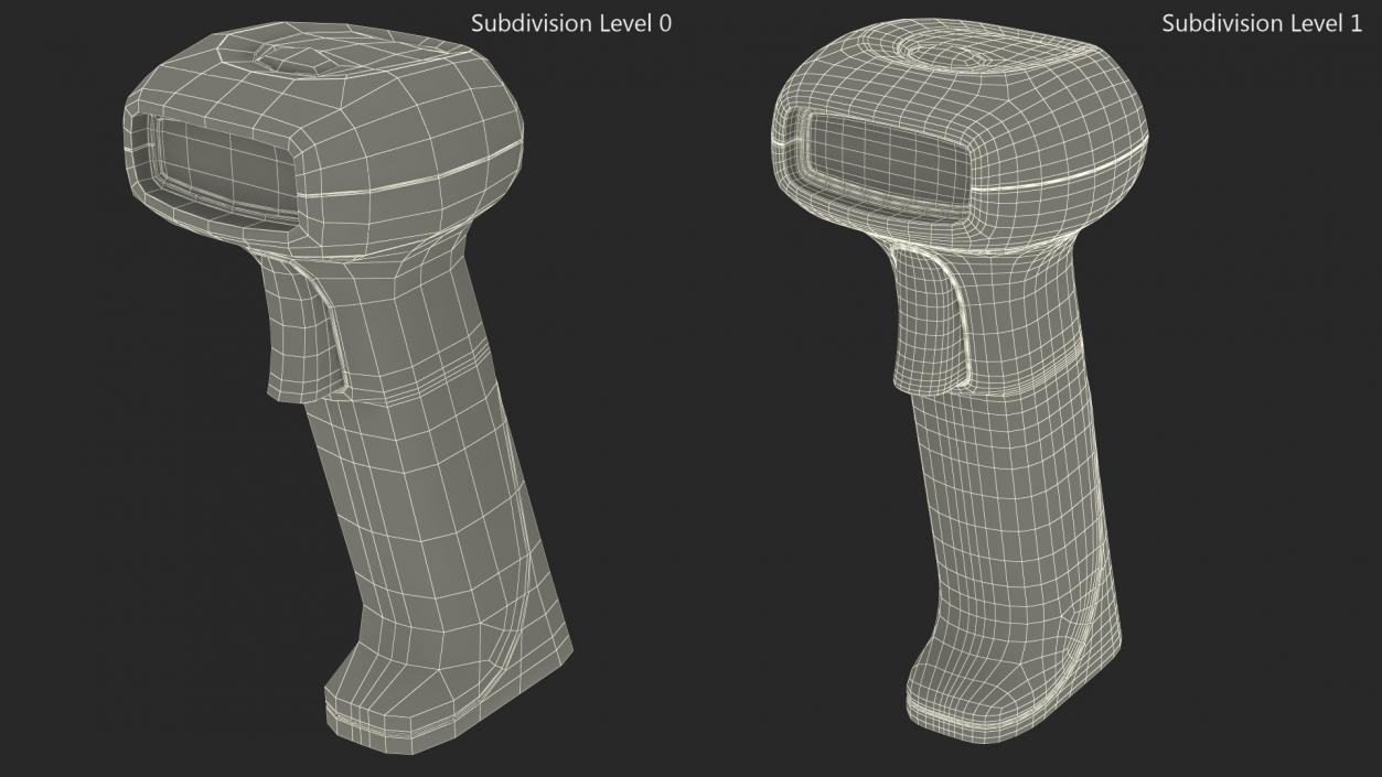 Handheld Barcode Scanner 3D model