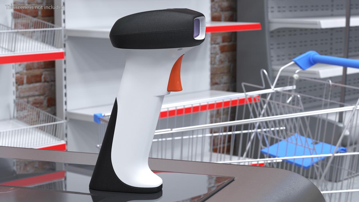 Handheld Barcode Scanner 3D model