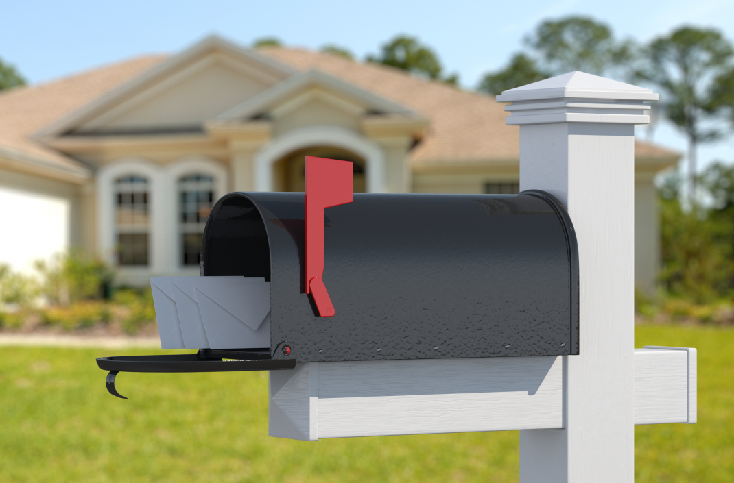 3D Personal Mailbox with Envelopes