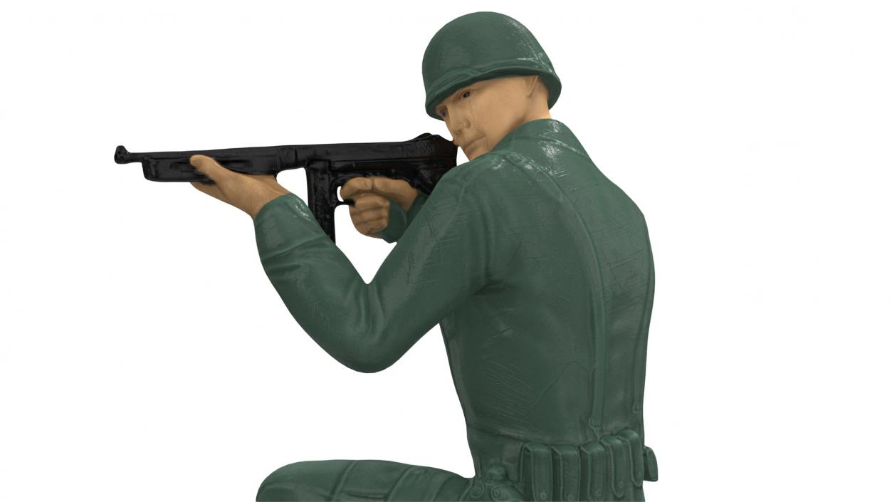 3D model Toy Soldier Crouched Down