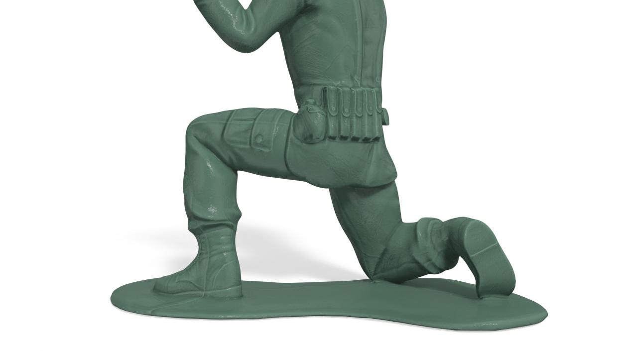 3D model Toy Soldier Crouched Down