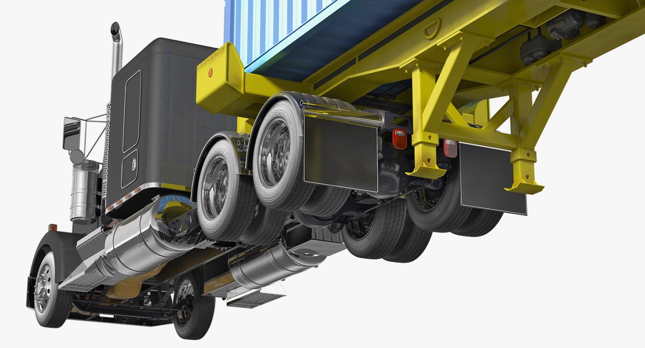 Container Cargo Trailer Truck 3D model