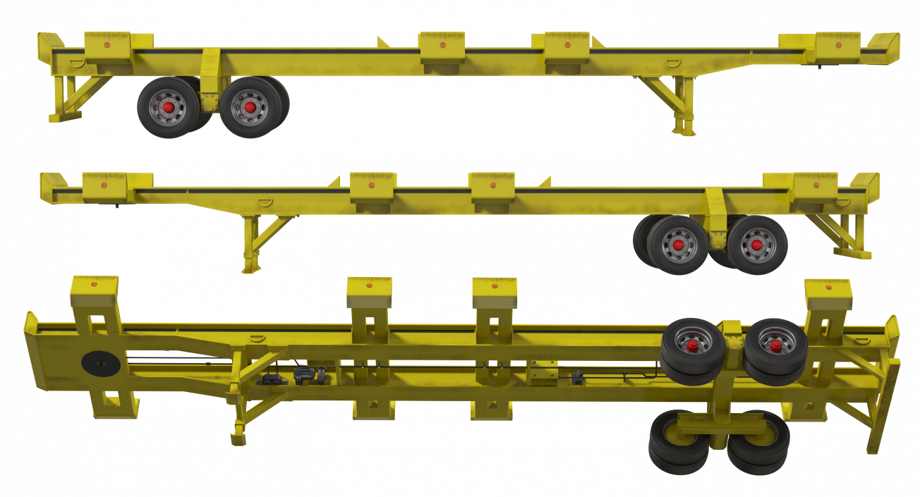 Container Cargo Trailer Truck 3D model