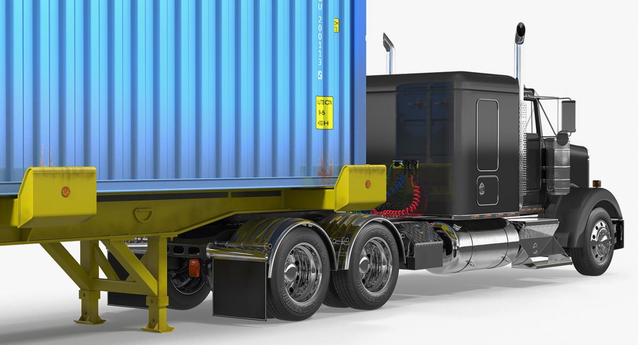 Container Cargo Trailer Truck 3D model