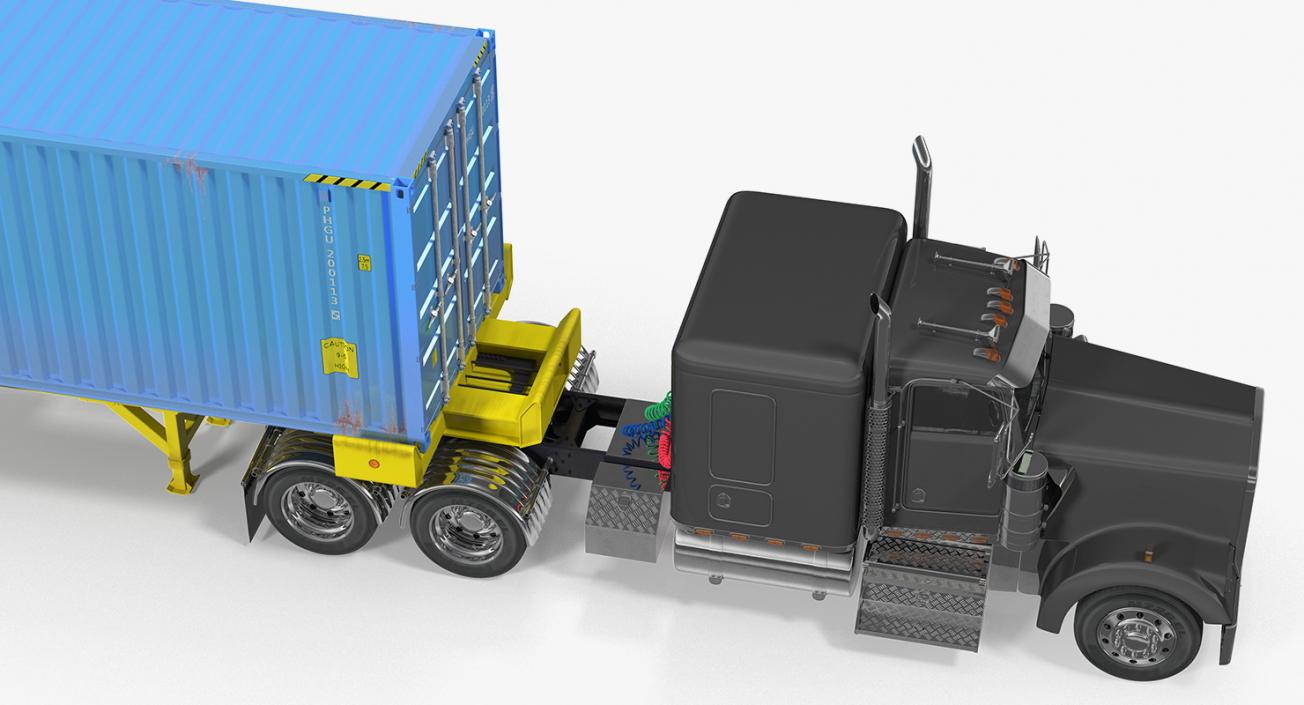 Container Cargo Trailer Truck 3D model