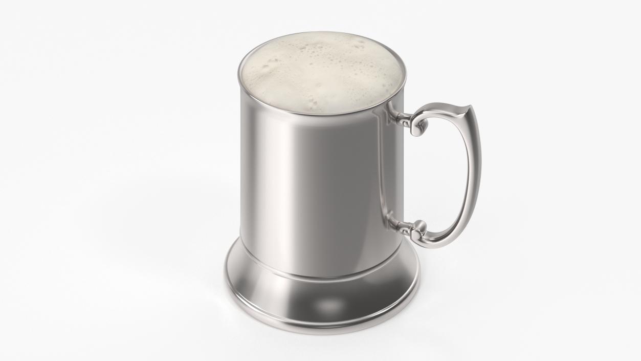 Beer Keg with Mug Mockup 3D model