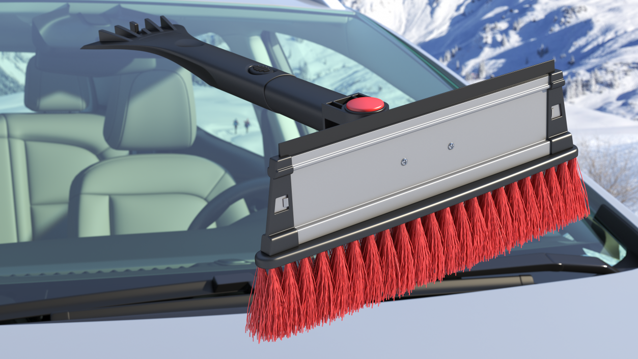 3D model Car Snow Brush and Ice Scraper
