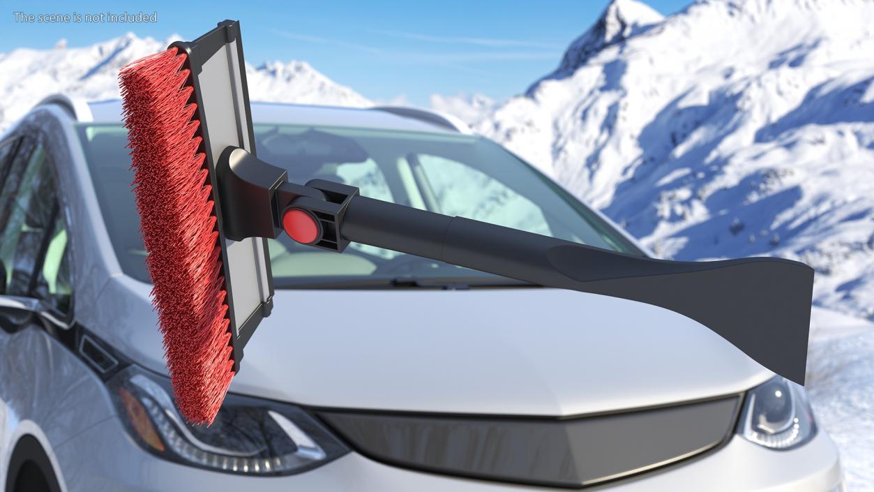 3D model Car Snow Brush and Ice Scraper