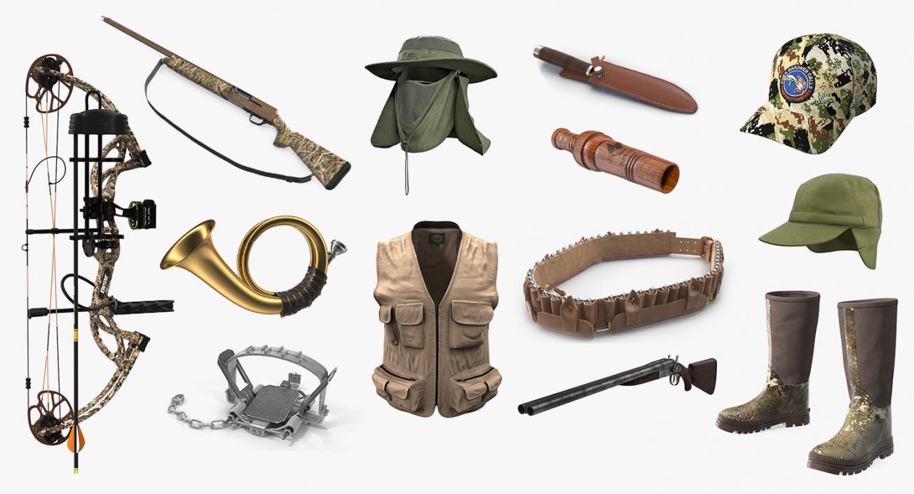 3D model Hunting Equipment Collection 7