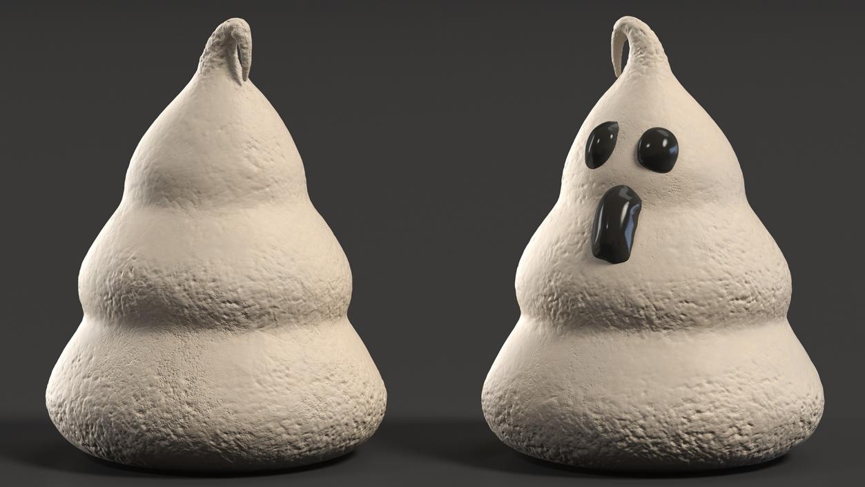 Karamel Ghost Meringue Cookie 3D model