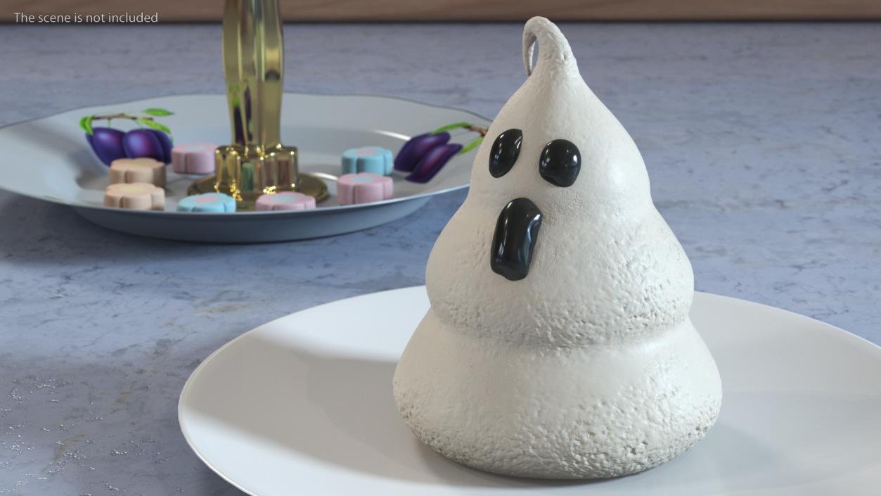 Karamel Ghost Meringue Cookie 3D model