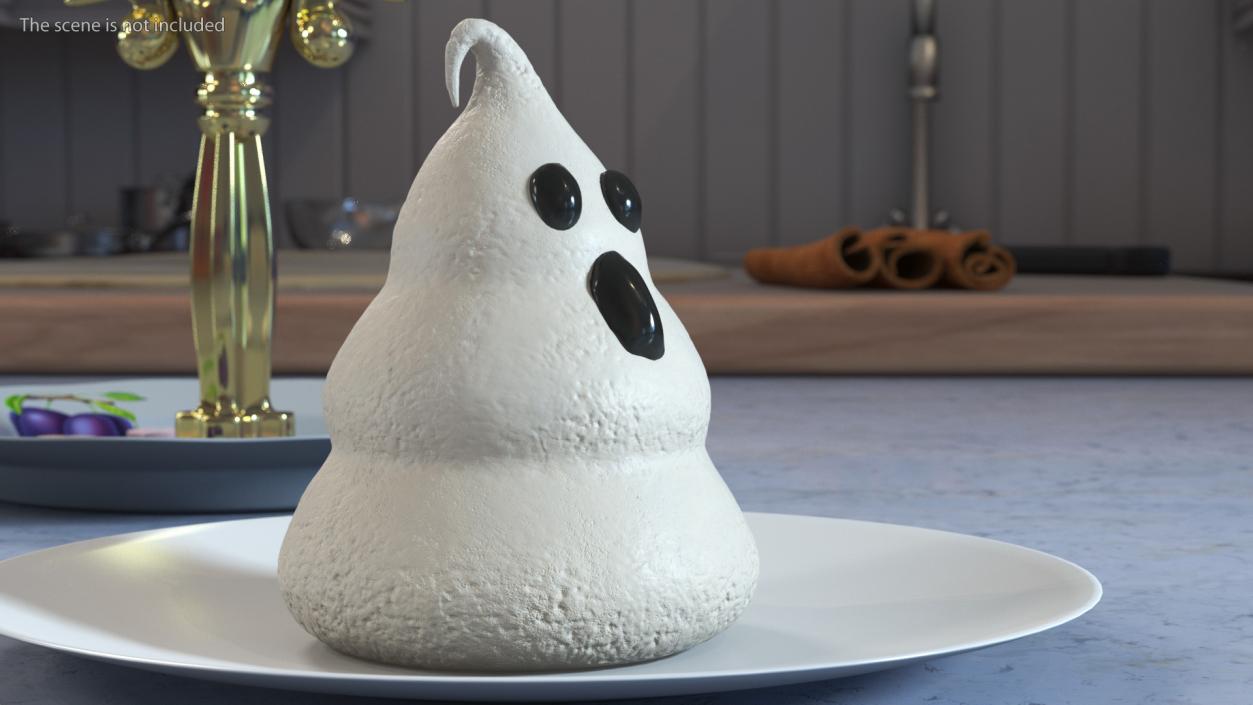 Karamel Ghost Meringue Cookie 3D model