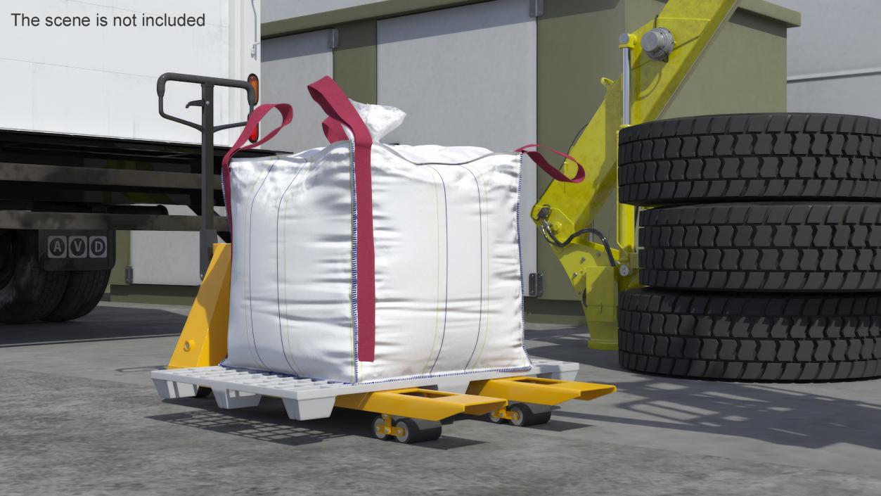 3D model Pallet Jack with Bulk Bag