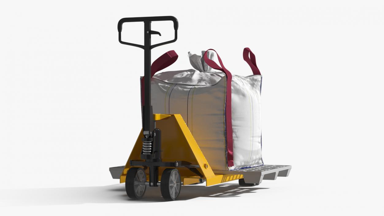 3D model Pallet Jack with Bulk Bag