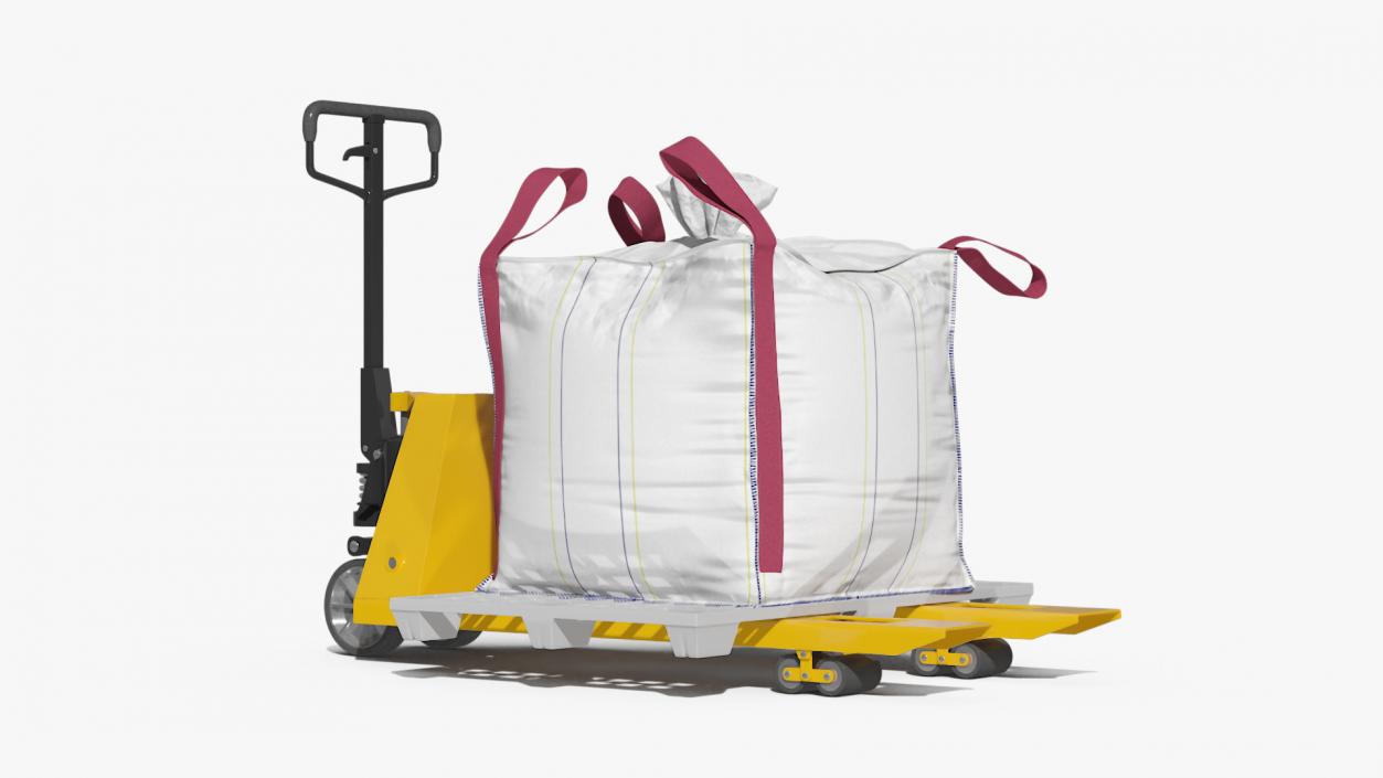 3D model Pallet Jack with Bulk Bag