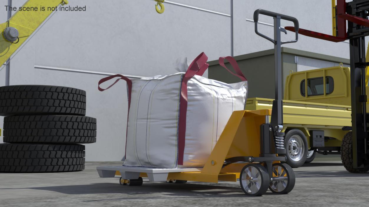 3D model Pallet Jack with Bulk Bag