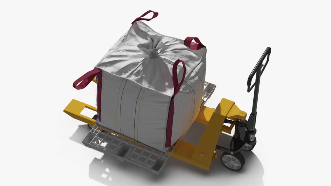 3D model Pallet Jack with Bulk Bag