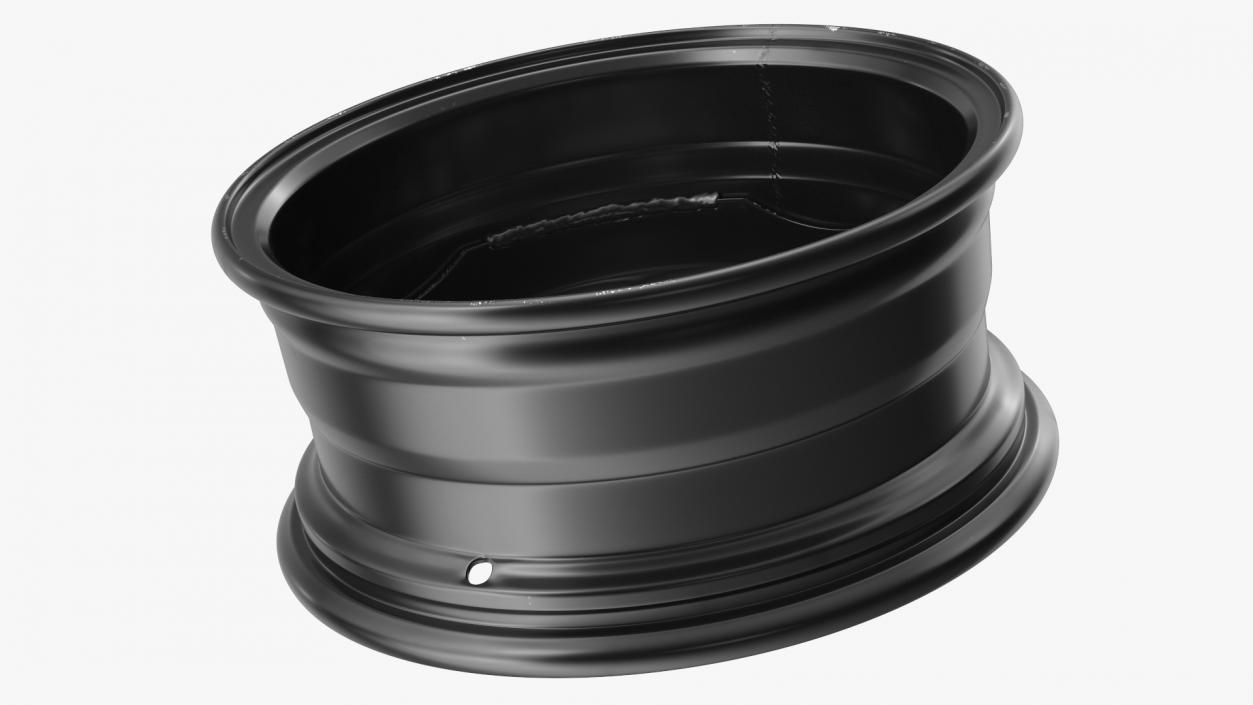 Steel Car Rim Black 3D model