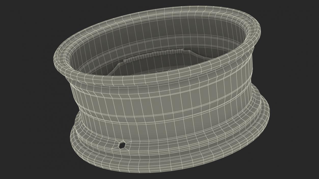 Steel Car Rim Black 3D model