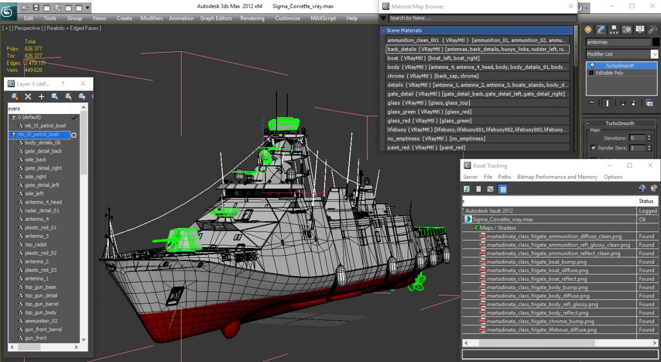 Sigma Corvette 3D model