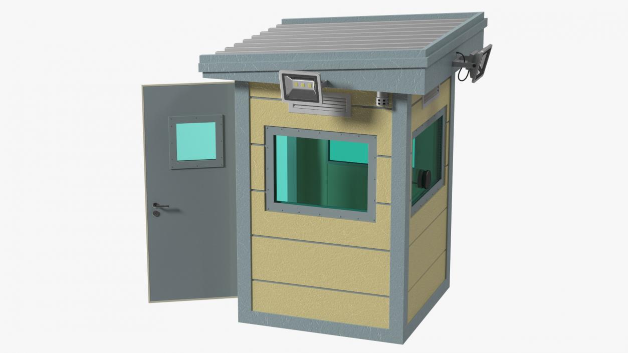 Bullet Resistant Guard Booths 3D model