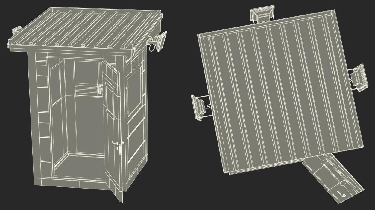 Bullet Resistant Guard Booths 3D model