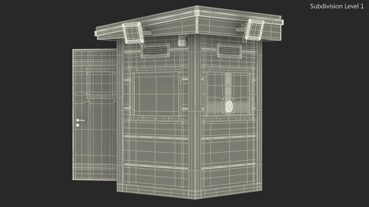 Bullet Resistant Guard Booths 3D model