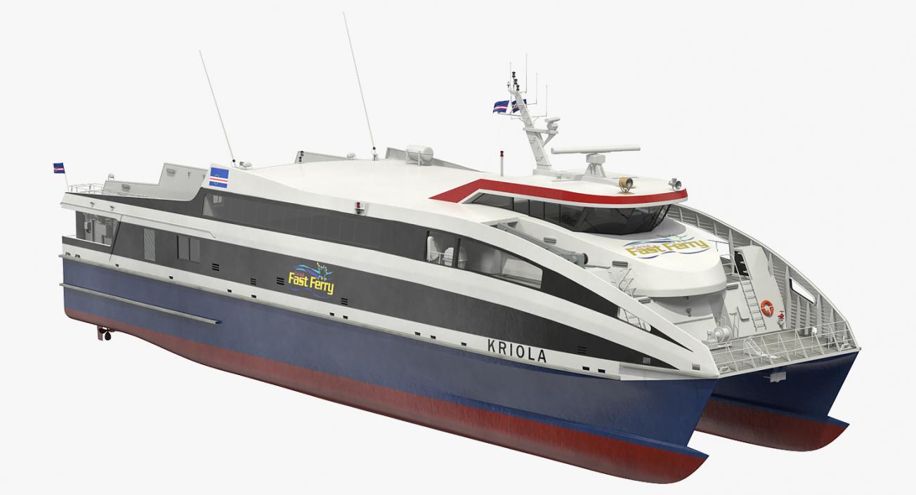 3D Ferry Fast RoPax 4512 Kriola model