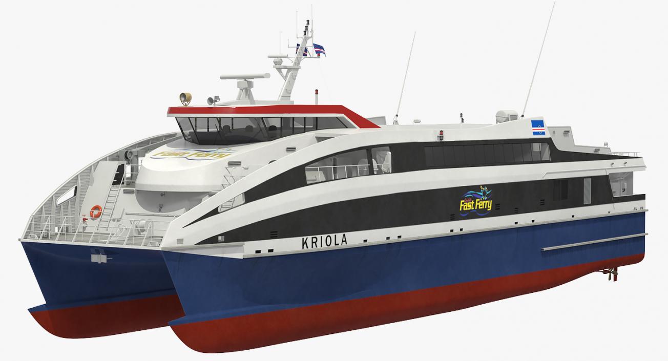 3D Ferry Fast RoPax 4512 Kriola model