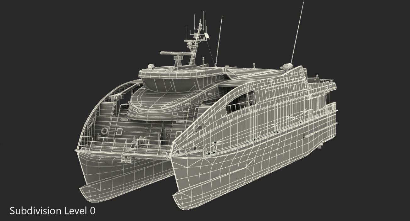 3D Ferry Fast RoPax 4512 Kriola model