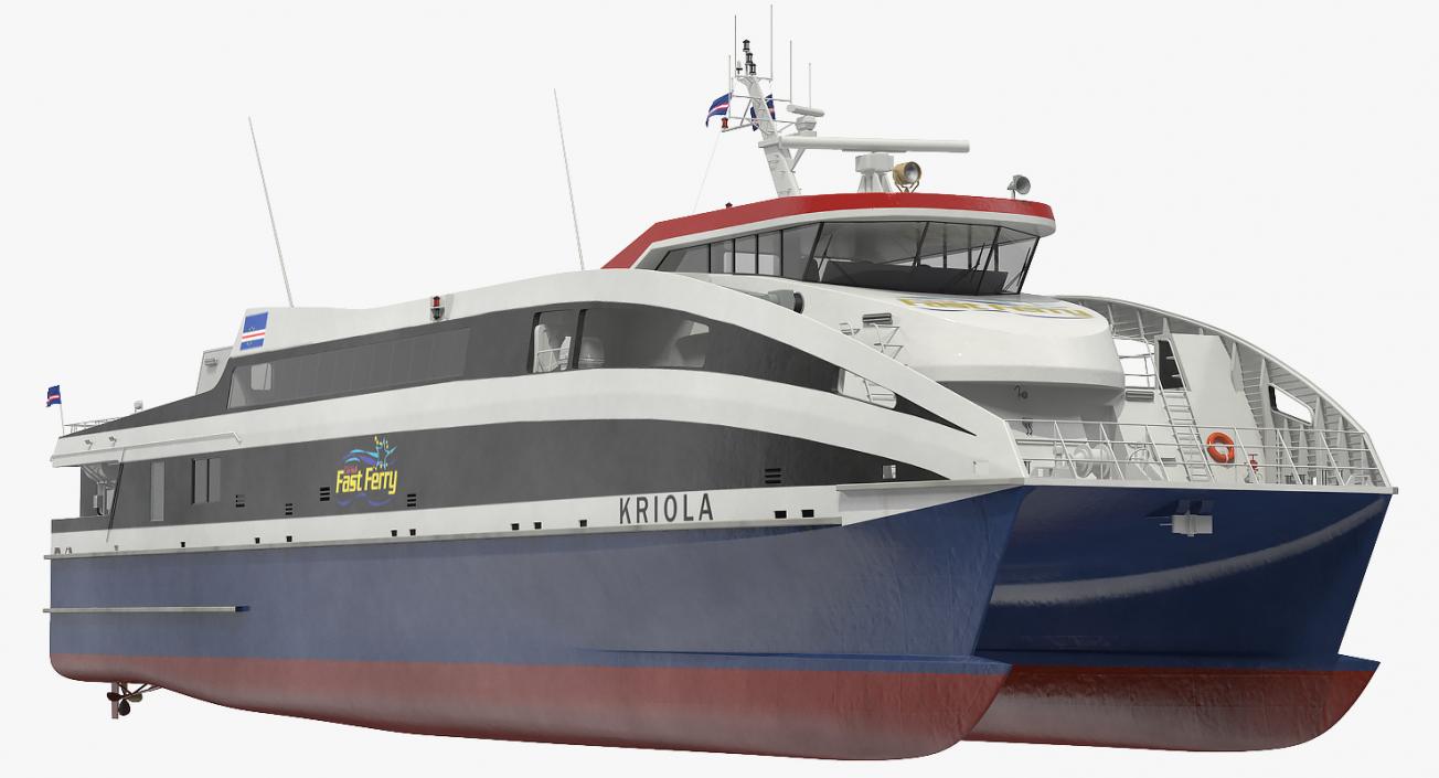 3D Ferry Fast RoPax 4512 Kriola model