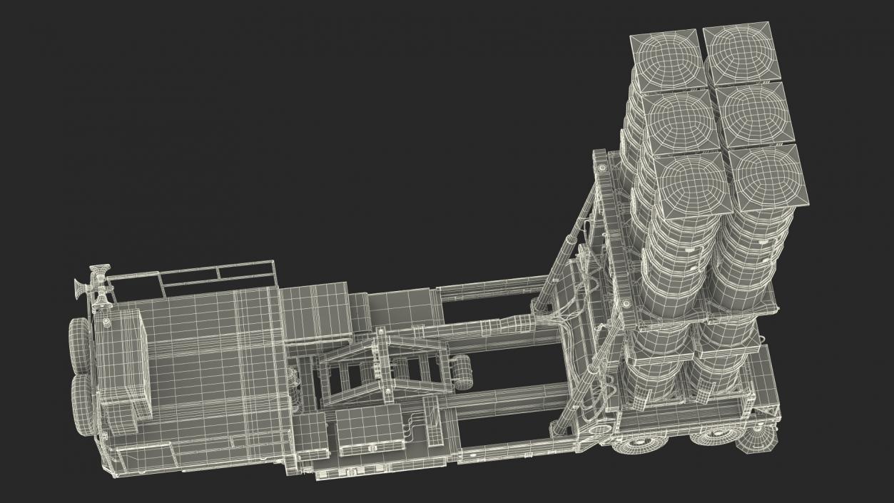 3D model Israels Arrow-3 Missile Defense System Rigged