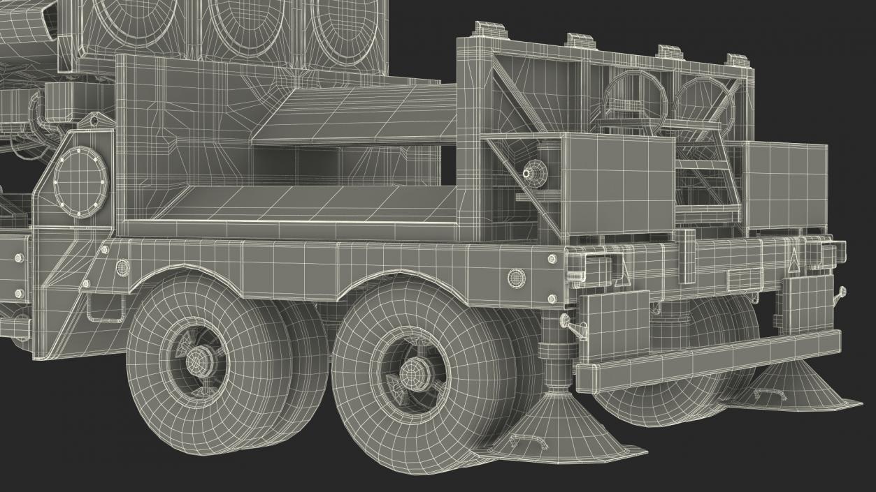 3D model Israels Arrow-3 Missile Defense System Rigged