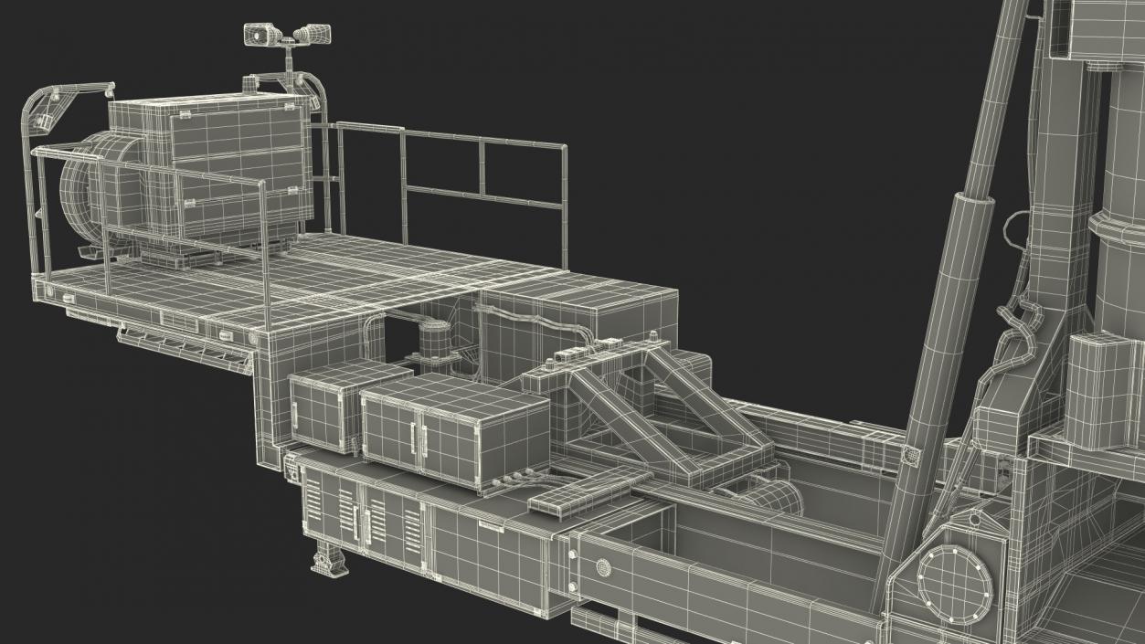 3D model Israels Arrow-3 Missile Defense System Rigged