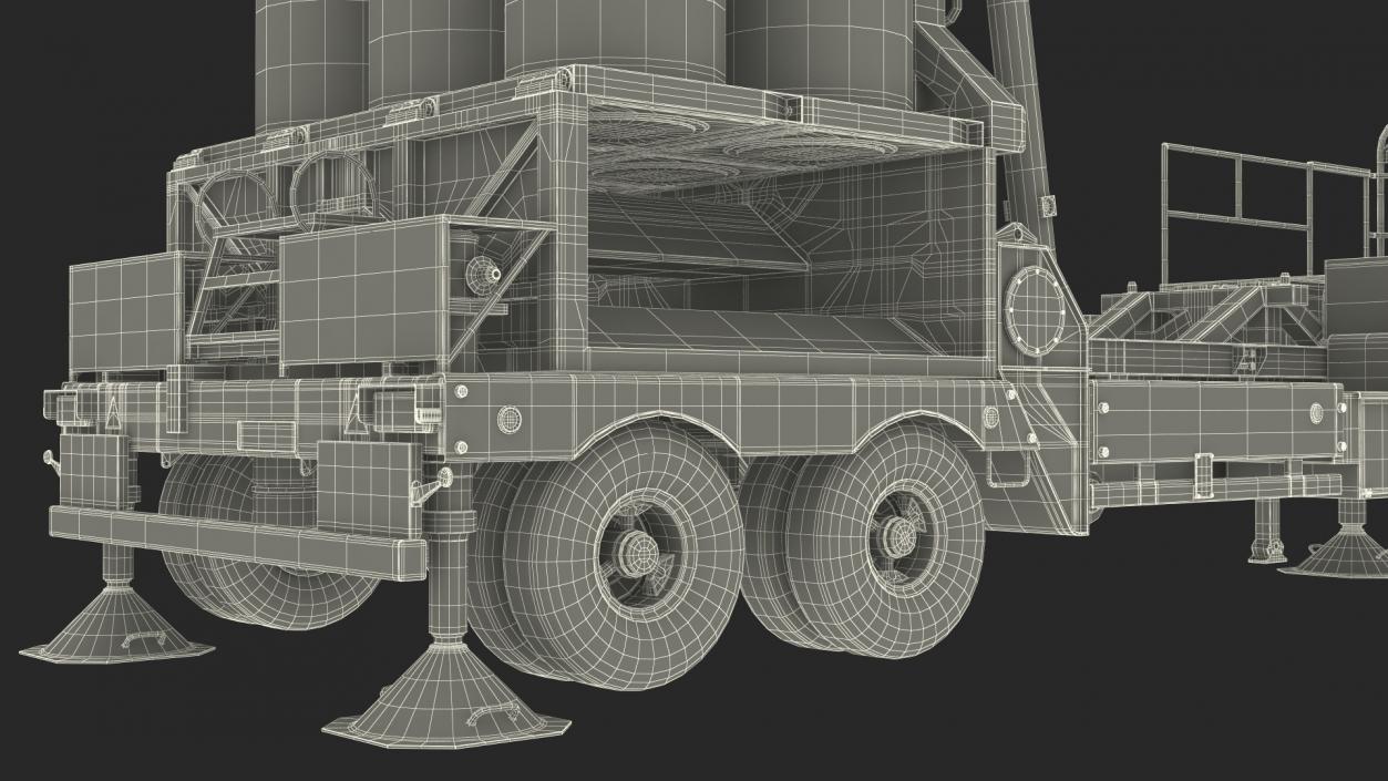 3D model Israels Arrow-3 Missile Defense System Rigged