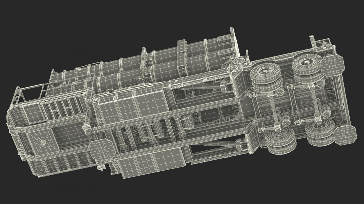 3D model Israels Arrow-3 Missile Defense System Rigged