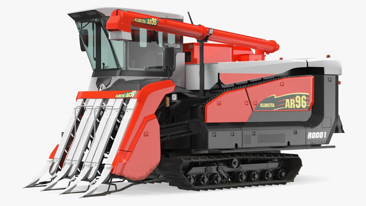 Rice Combine Harvester Kubota AR96 3D model