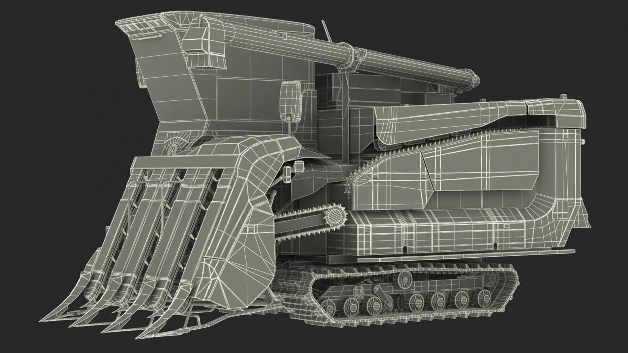 Rice Combine Harvester Kubota AR96 3D model