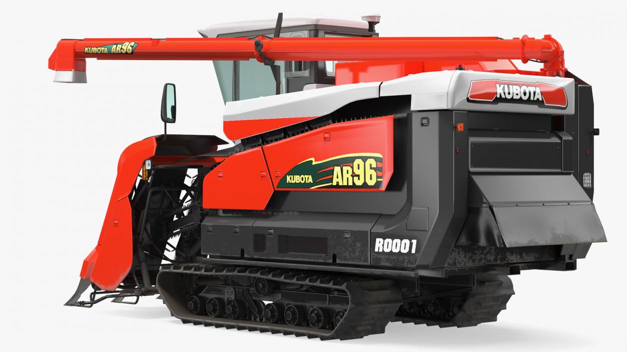 Rice Combine Harvester Kubota AR96 3D model