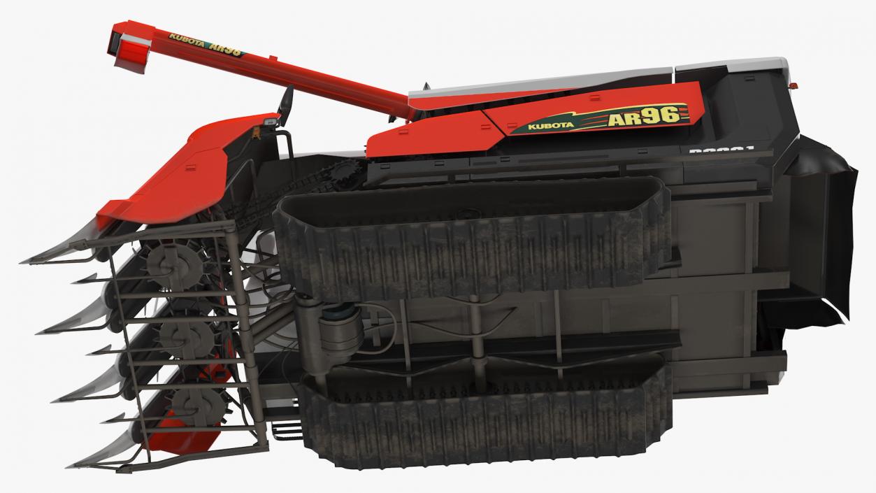 Rice Combine Harvester Kubota AR96 3D model