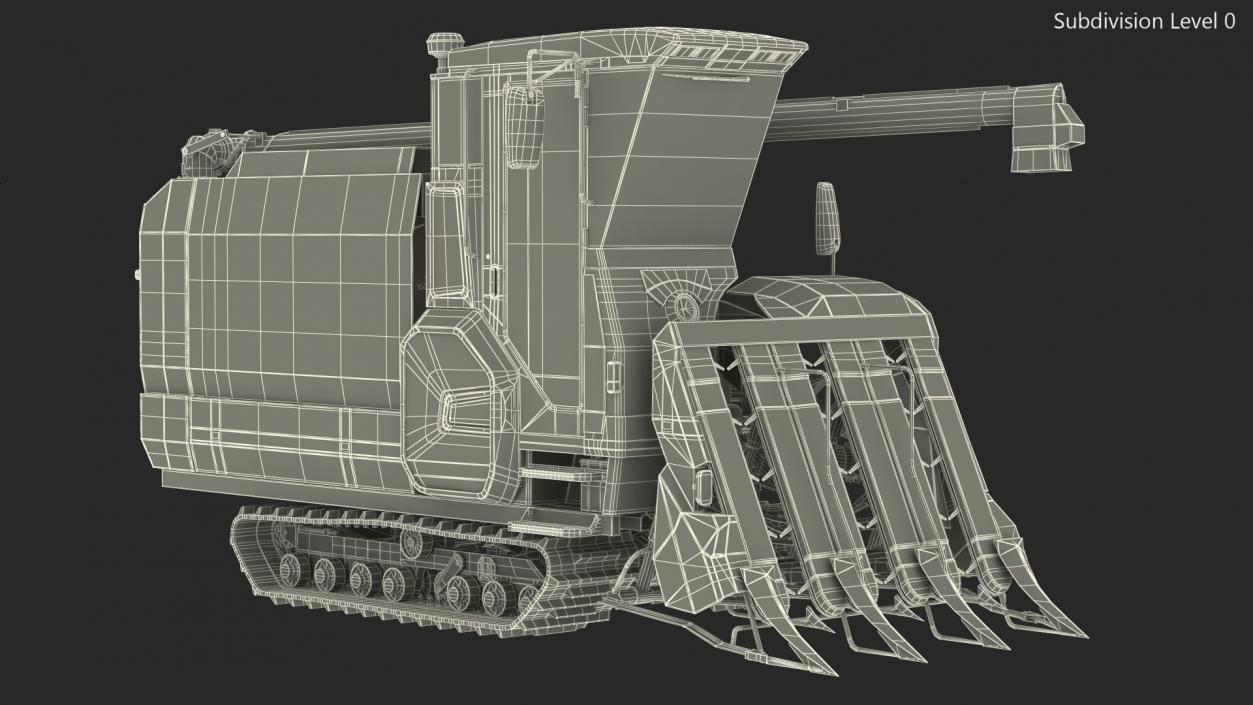 Rice Combine Harvester Kubota AR96 3D model