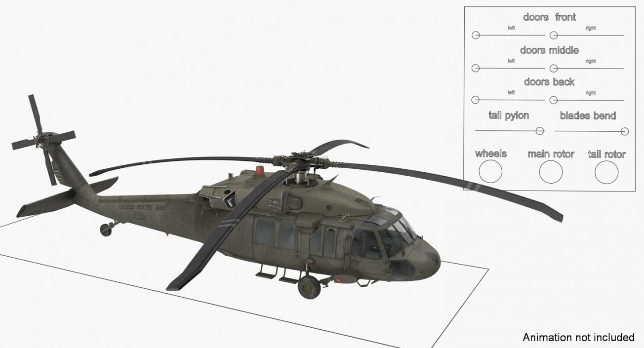 3D Rigged US Military Aircrafts Collection 3