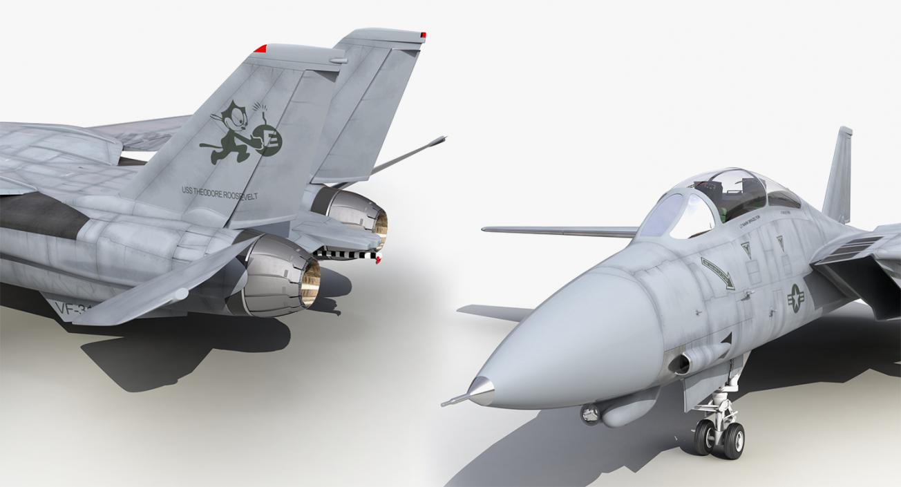 3D Rigged US Military Aircrafts Collection 3